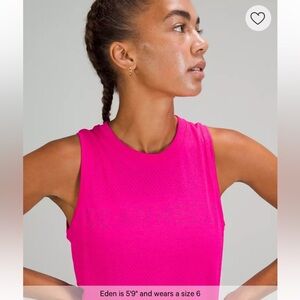 SeaWheeze Swiftly Breathe Relaxed-Fit Muscle Hot Pink Tank Top Size 10